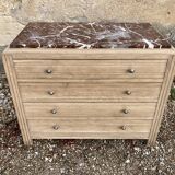 Art Deco chest of drawers in solid oak