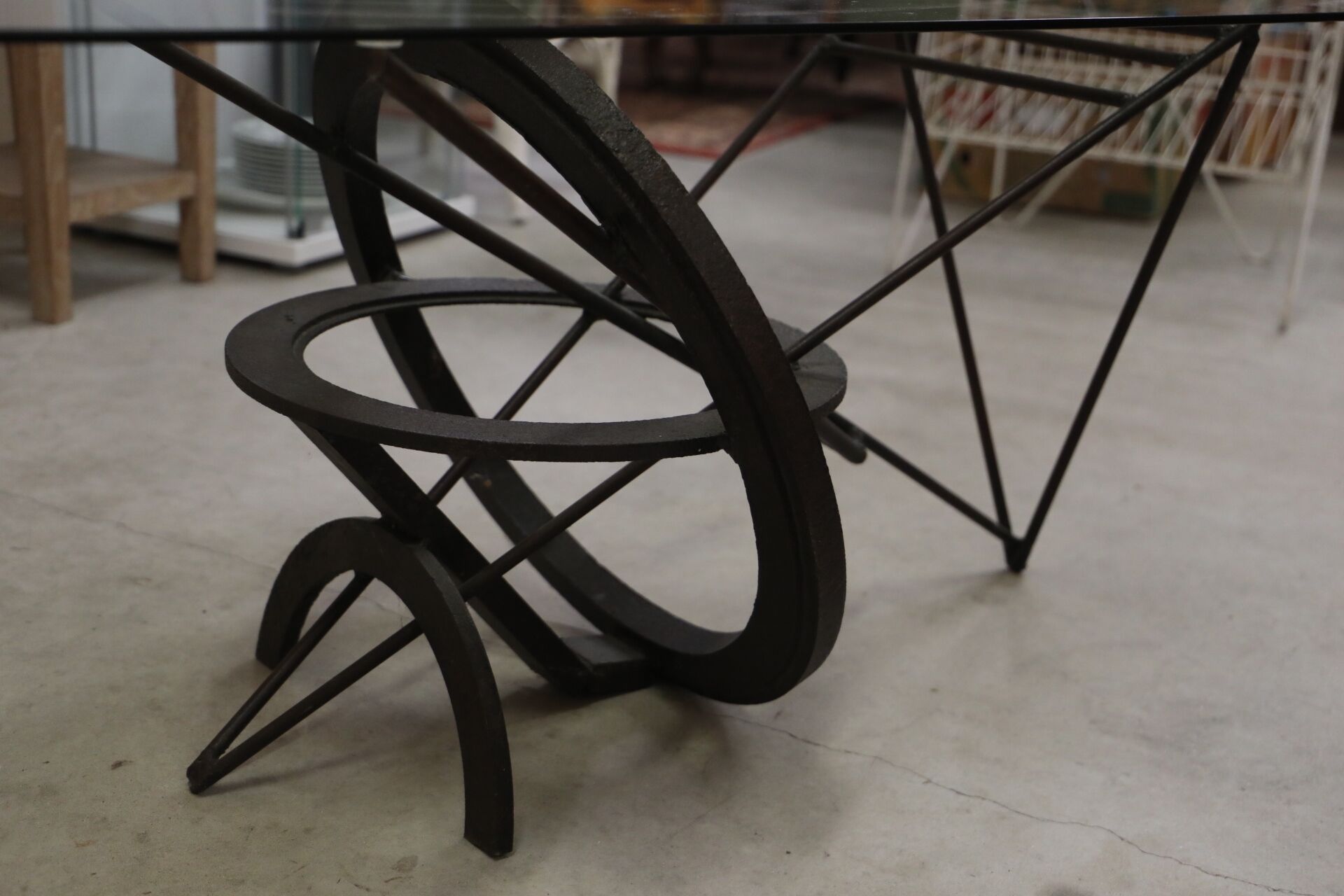 Industrial design coffee table