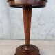 Art Nouveau side table in walnut and marble