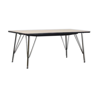 Table à manger/basse réglable par Rudolf Wolf pour Elsrijk, Pays-Bas 1950