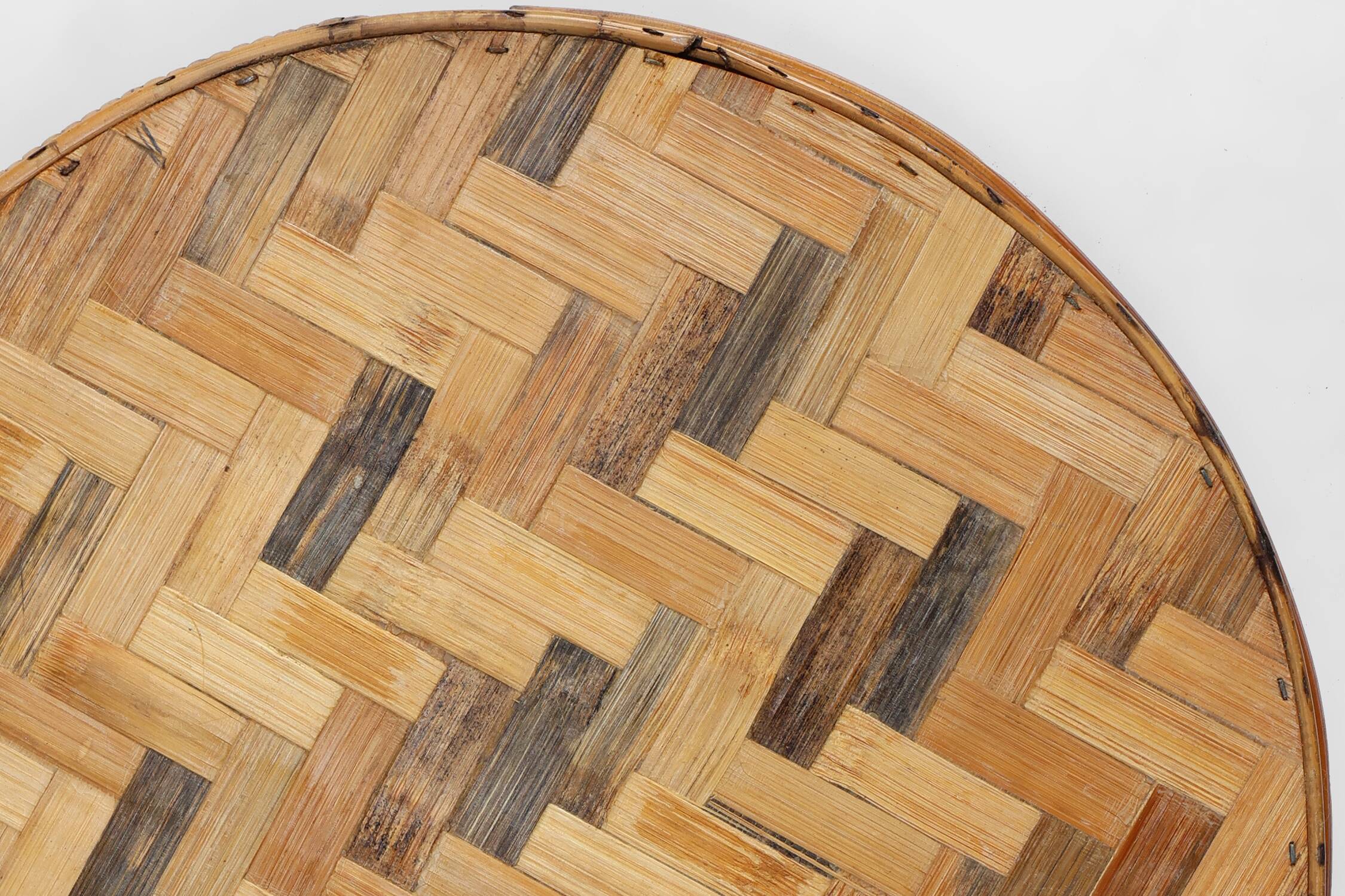 Mid-century bamboo serving tray, France 1960s