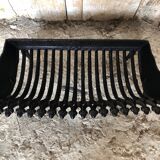 Old Vintage Black Cast Iron Fireplace