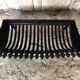 Old Vintage Black Cast Iron Fireplace