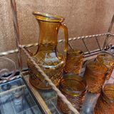 Amber whiskey set