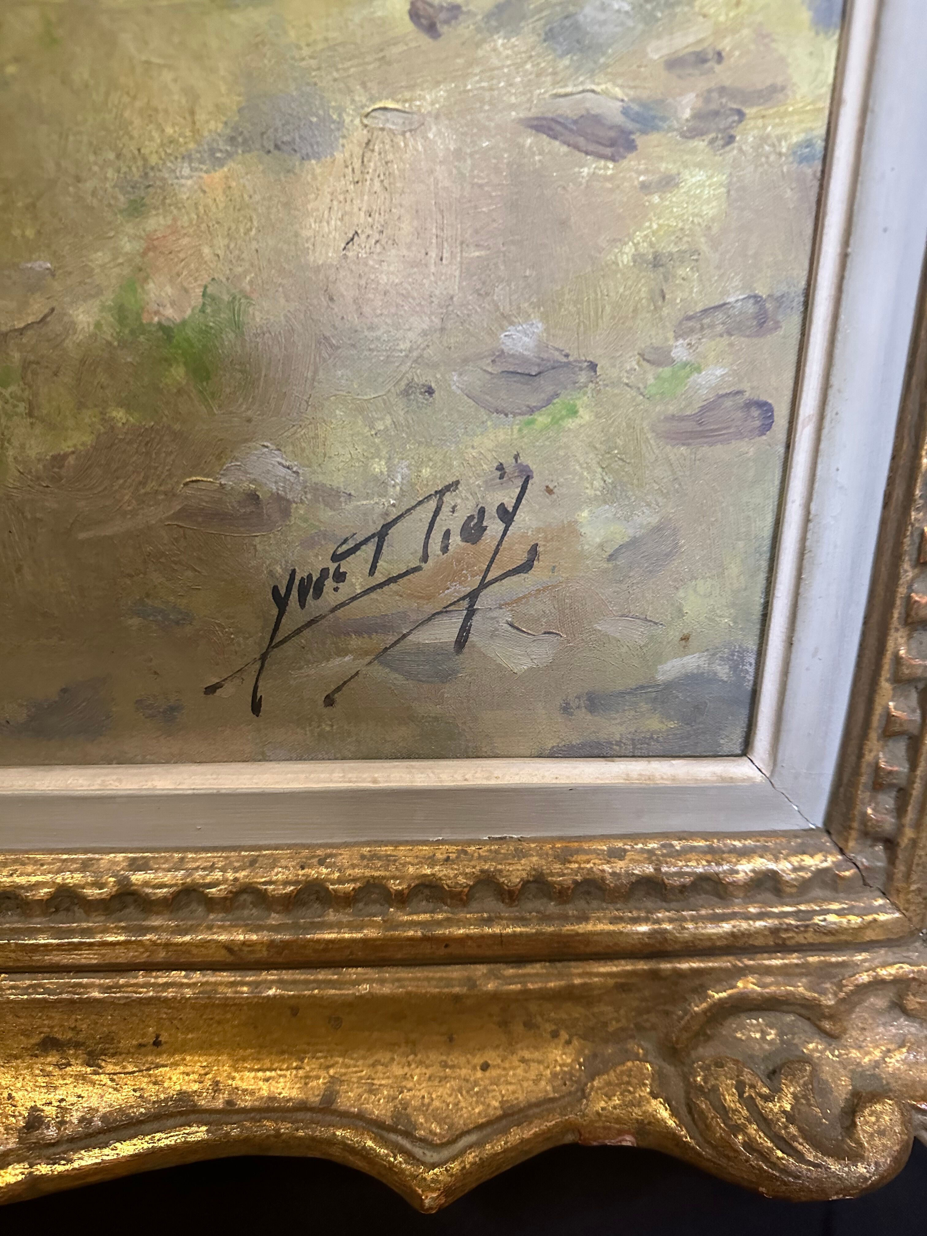 Oil on canvas Spanish Scene