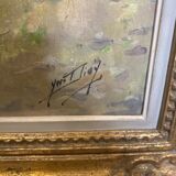 Oil on canvas Spanish Scene