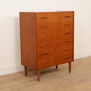 Vintage Danish chest of drawers | Teak | 6 drawers | 101 cm