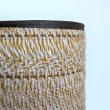 Pair of Louis Sognot rattan wall lights