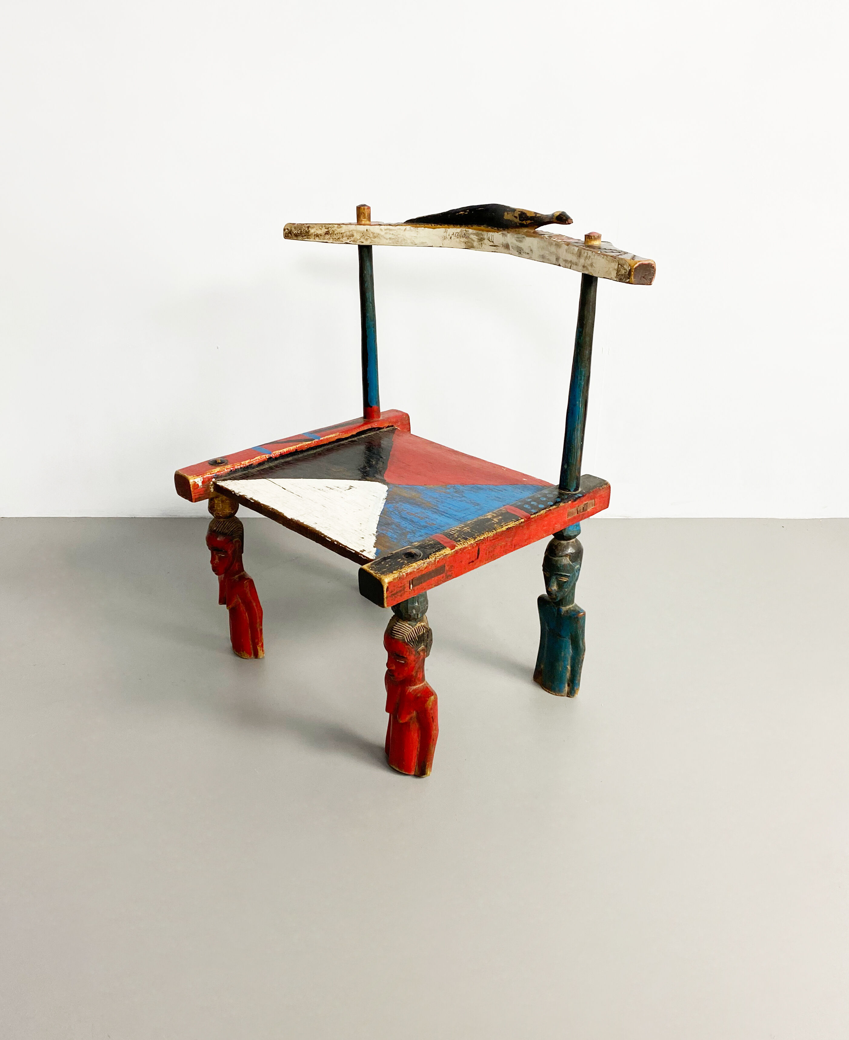 Vintage Senufo Chair, Côte d'Ivoire, c.1980