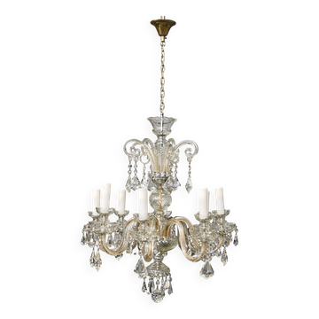 Venetian lustre. Glass, crystal.