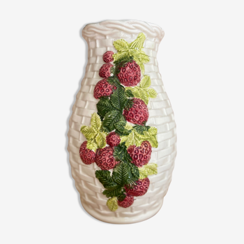 Vase fraisier céramique italienne