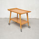 Desserte scandinave en bois blond, 1960