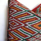 Berber Cushion, Vintage Moroccan Rug Cushion Cover, Berber Wool Cushion Covers