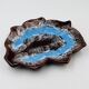 Plat Feuille bleu Vallauris