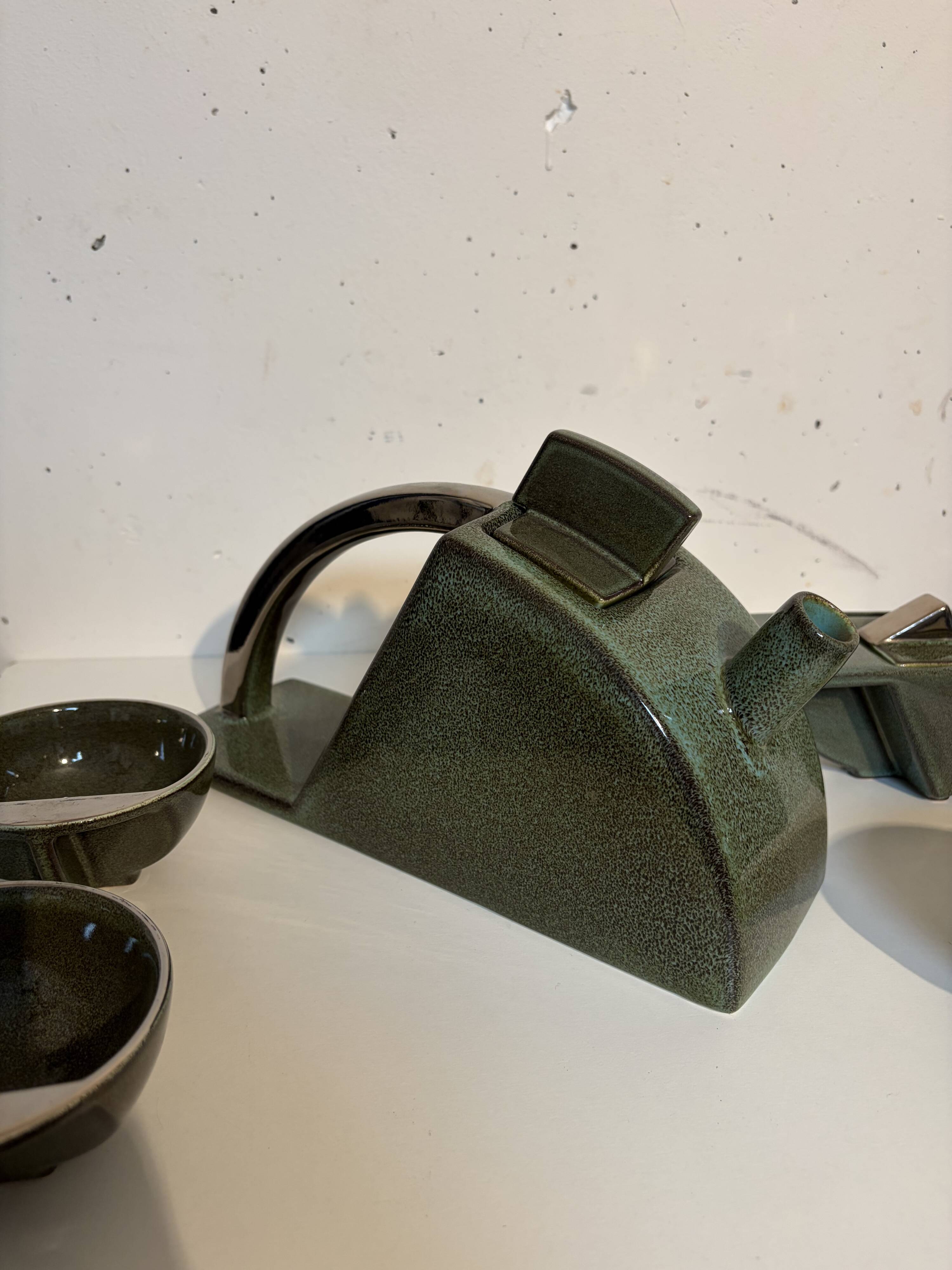 Tea set "Sextant", Yves Cordier, Studio Salins, 1980