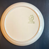 Seven vintage flower power plates