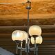 4-light chandelier by Sciolari from the 70s