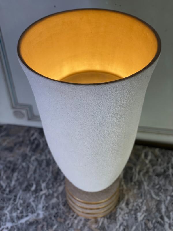 Art deco sandstone lamp around 1940