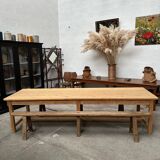 Large 20th century pine community table