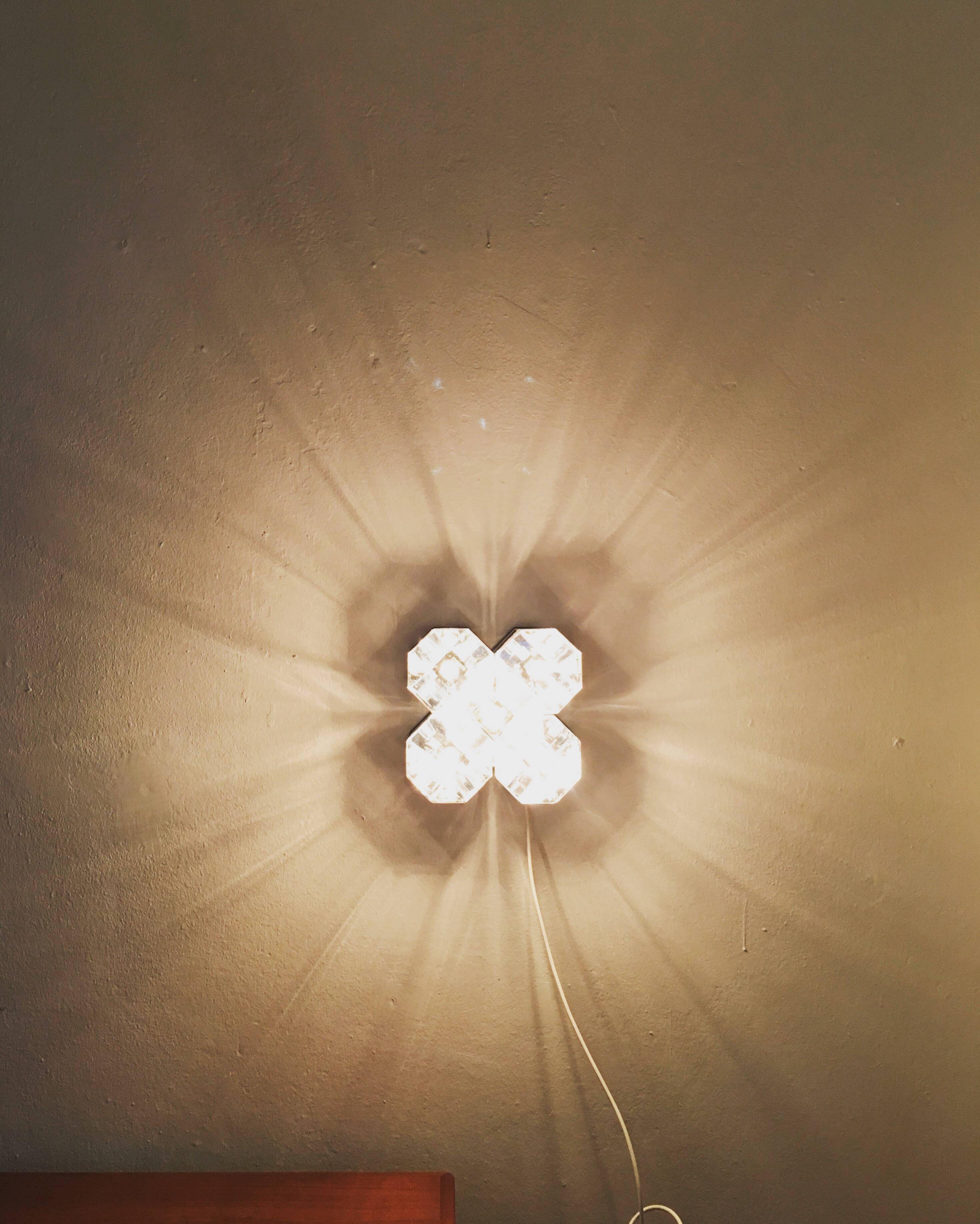 1 of 2 1970s Modular Flush Lamps by Motoko Ishii for Staff