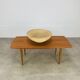 Large wicker bowl 48 cm, vintage, 60s, rattan
