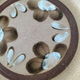 6 dessert plates in stoneware Atelier d’Art Lorraine Sarreguemines