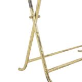 Jansen. Console in gilded brass and white marble. 1970s.LS4683607U
