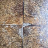 Art Deco table in amboyna burl