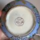 Old blue earthenware jewelry box