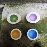 4 antique ceramic egg cups from Gien