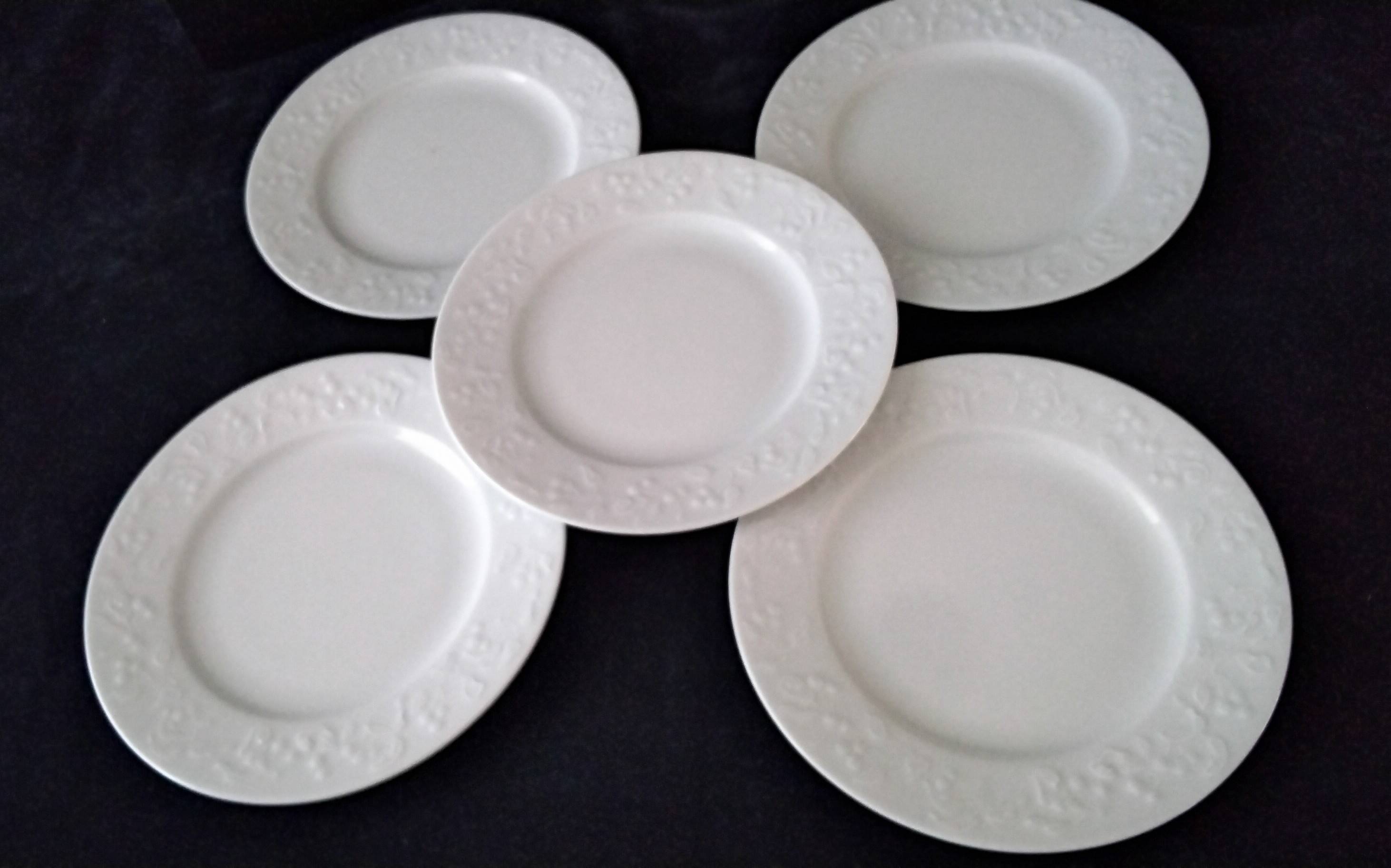 5 dessert plates in Limoges porcelain