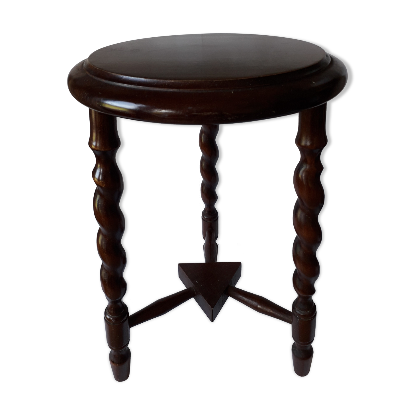 Wood tripod stool