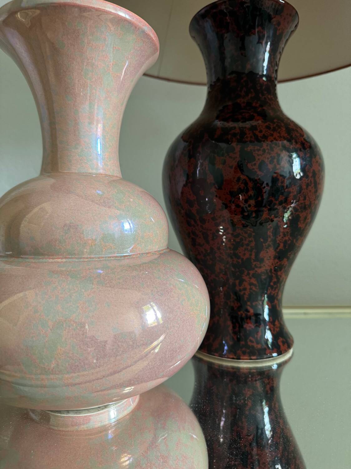 Charolles earthenware lamp from the 80s