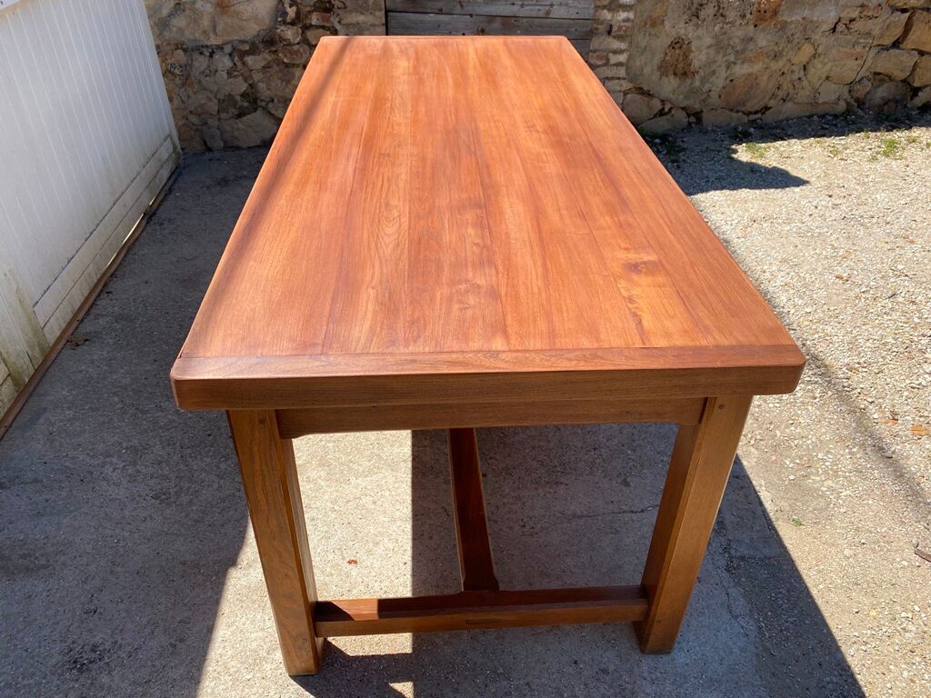 Solid oak dining farmhouse table 1980