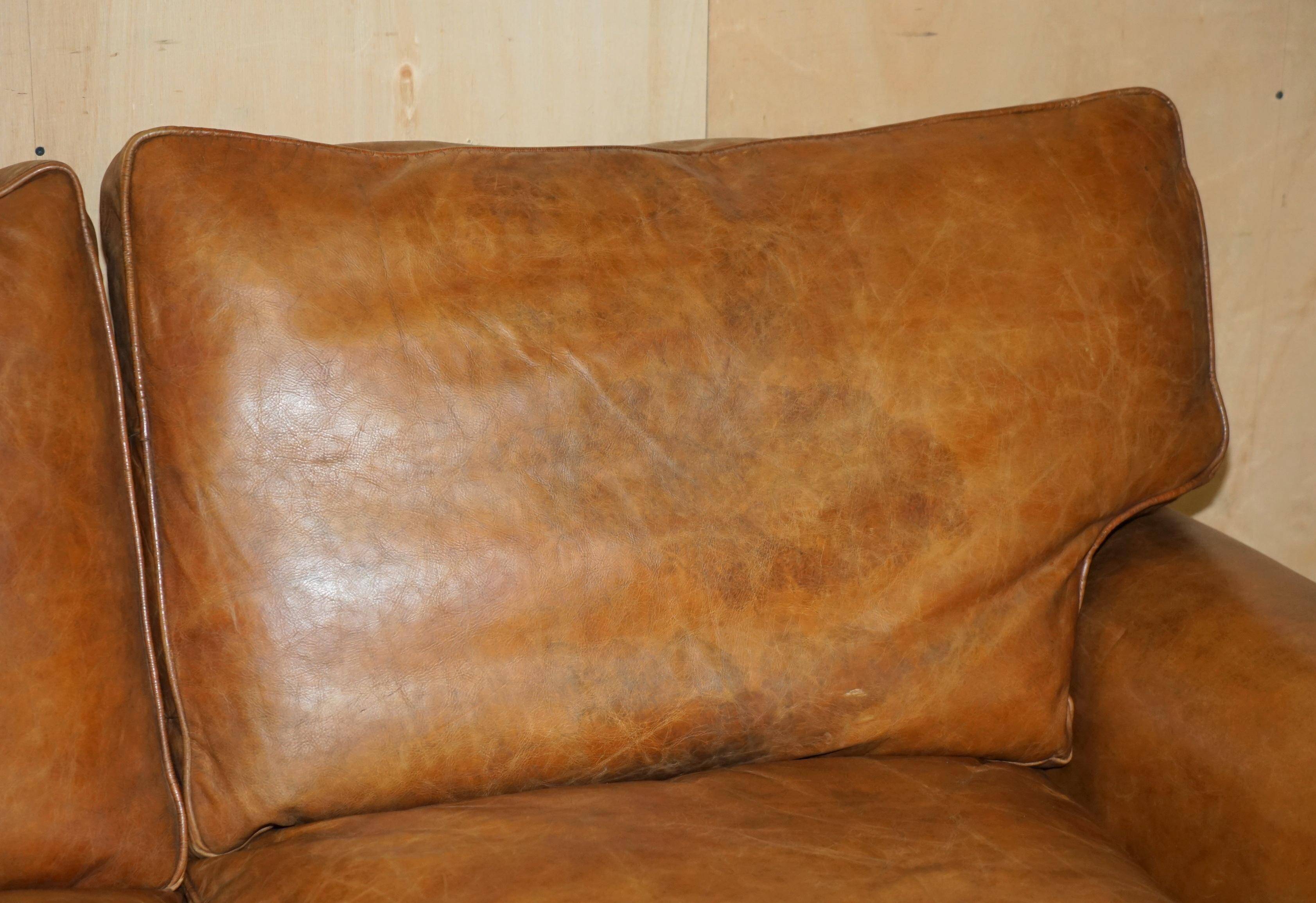 Balmoral Heritage Leather Sofa by Timothy Oulton