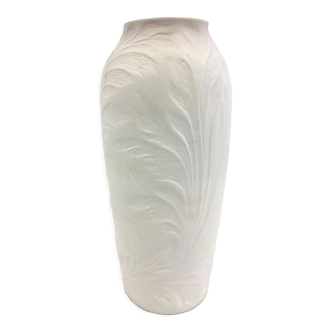 Vase  en  porcelaine blanche mat, hutschenreuther 60