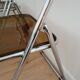 Trio de chaises pliantes en plexiglas