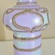 Glazed ceramic vase, abstract shape and decoration, fat lava, vintage 60s/70s