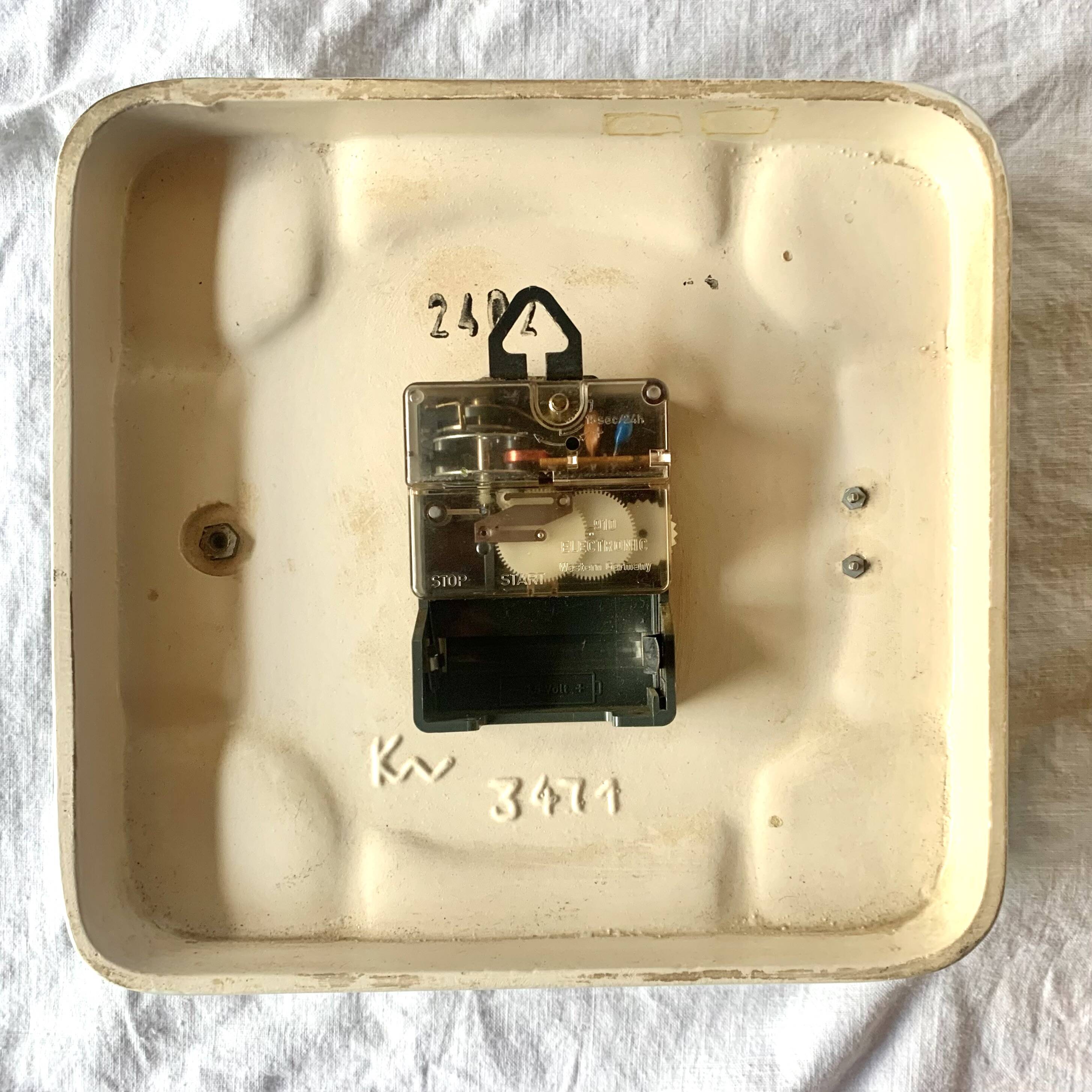 Antique Baduf ceramic wall clock - Made in Germany