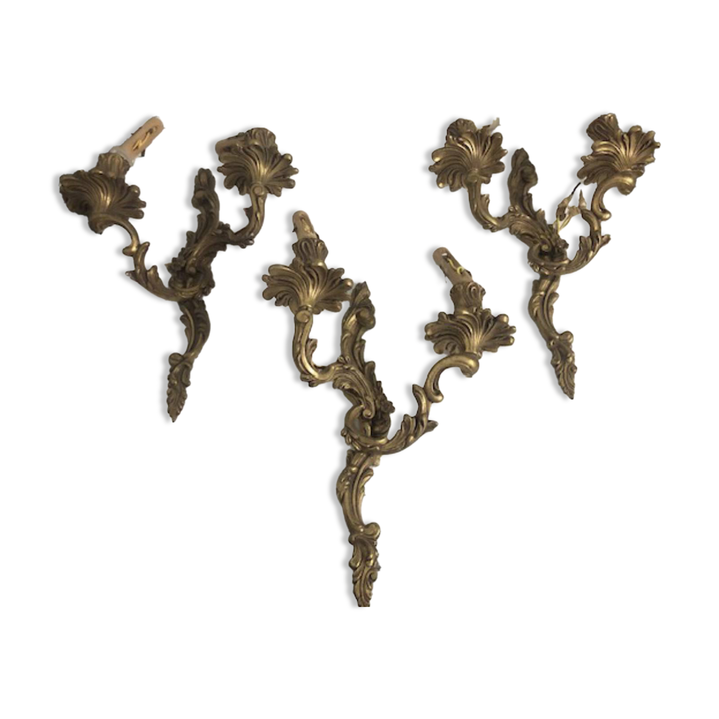 Antique bronze wall sconces