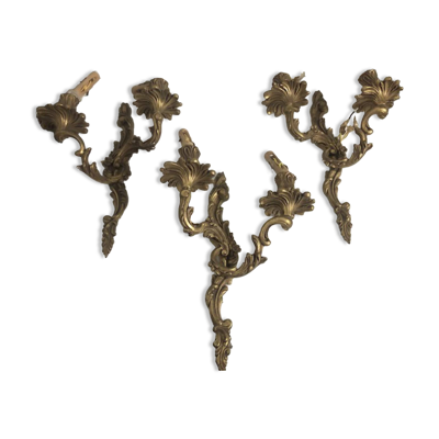 Appliques murales bronze anciennes