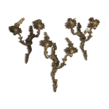 Antique bronze wall sconces