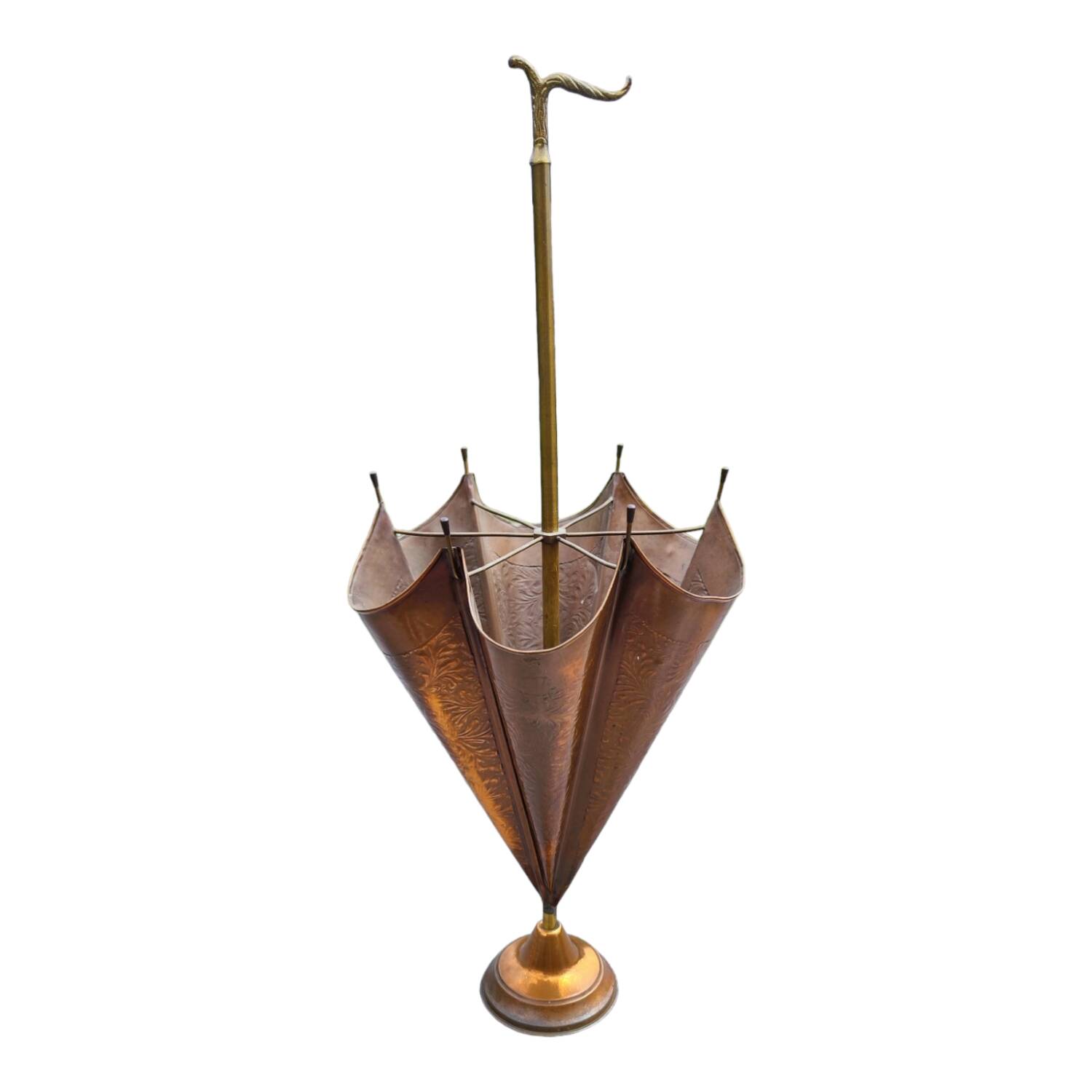 Copper umbrella stand