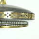 Midcentury ceiling light in black metal & brass, Czechoslovakia 1970s