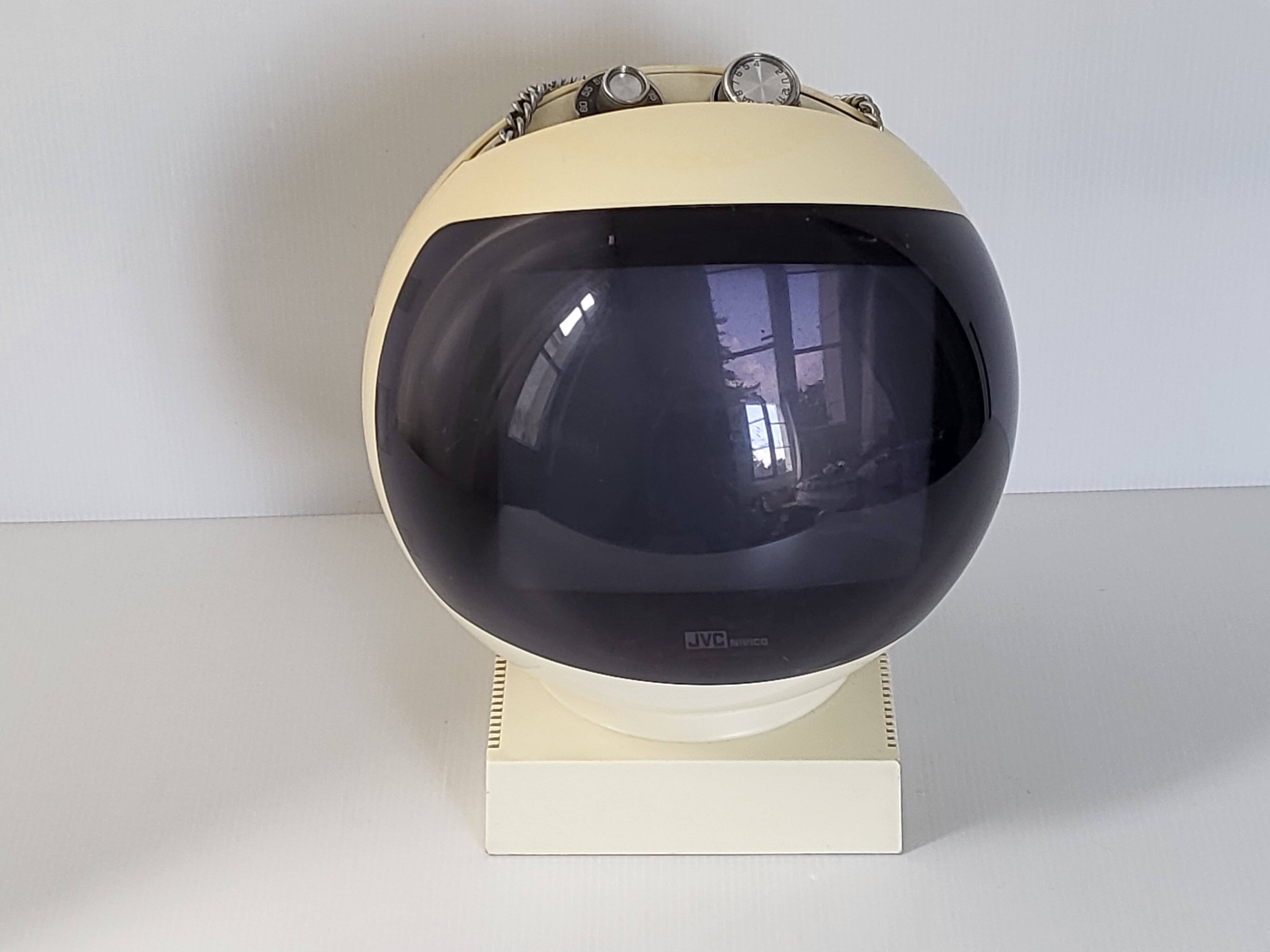 Vintage television JVC NIVICO Videosphere 1970 space age