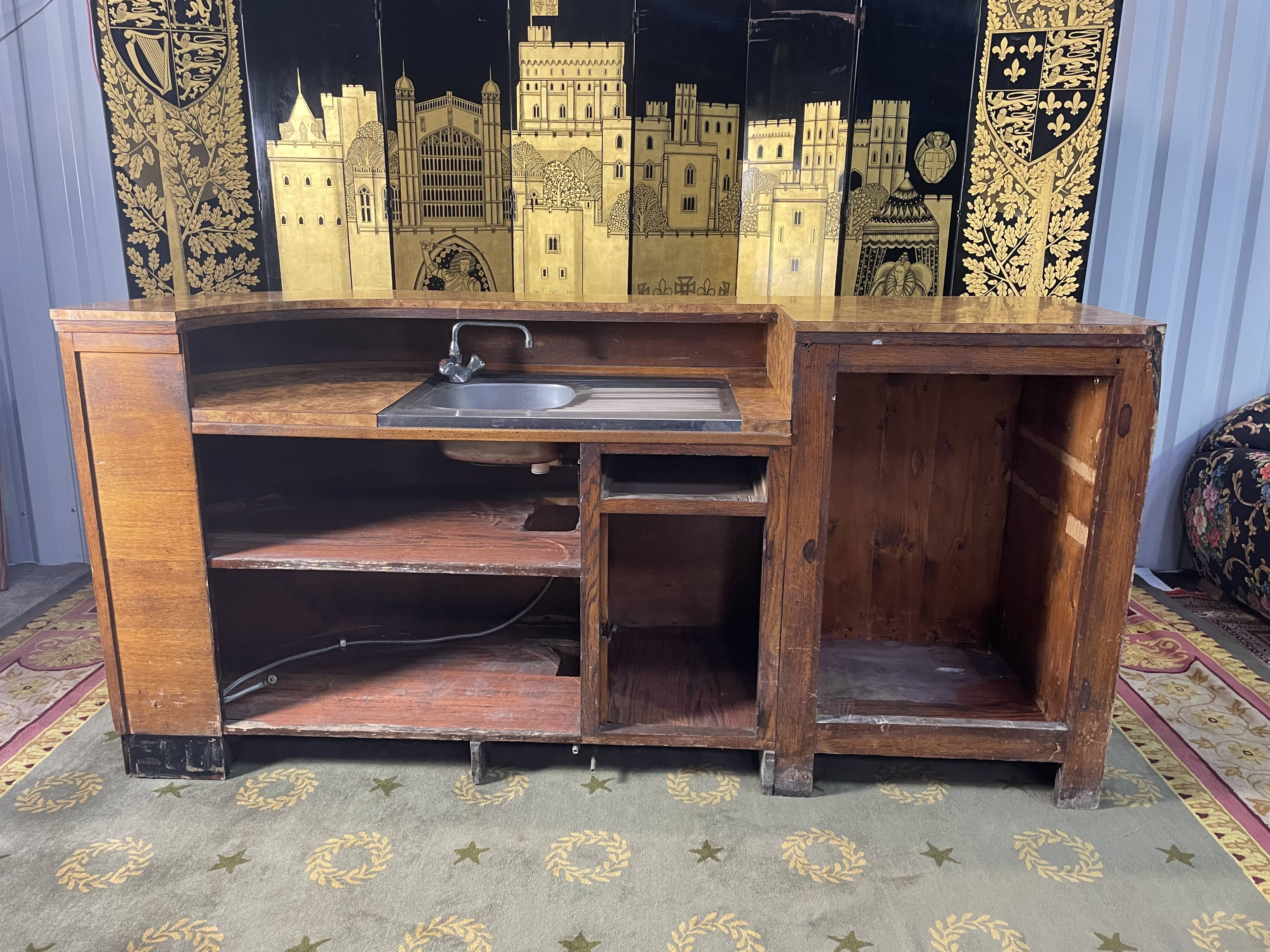 Oak bar counter 1960