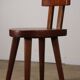 Chaise en acajou par Christian Durupt - Méribel - 1960