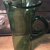 Normandy blown glass cider pitcher