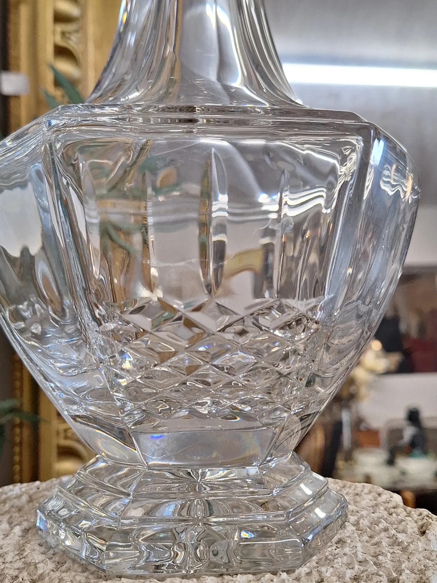 Crystal wine carafe