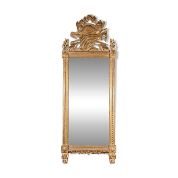 Important gilded wooden mirror, Louis XV period – 1768